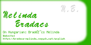 melinda bradacs business card